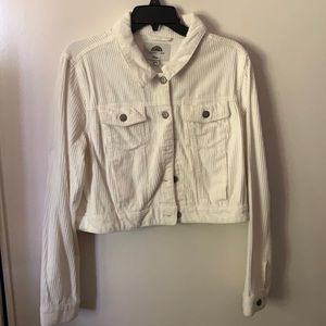 White corduroy jacket